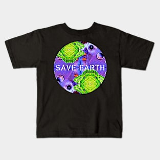 Save Earth Global Warming Climate Change Go Green Earth Day Kids T-Shirt